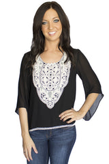lace detail top