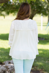 white vintage top