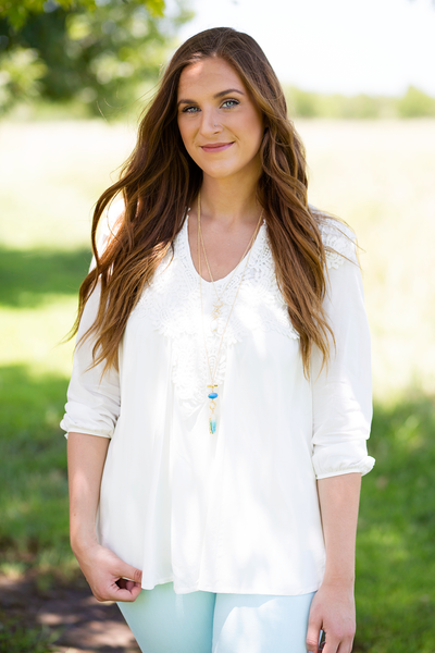 Flower Child Top - White