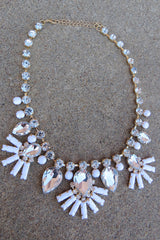 Sparkle Statement Necklace - Ivory