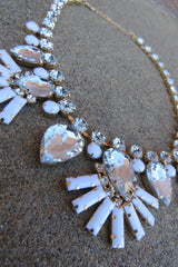 Sparkle Statement Necklace - Ivory