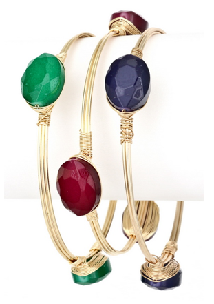 Stone and Wire Bracelet - Navy Multi