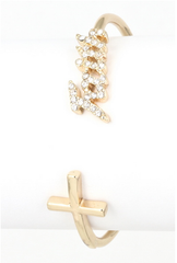 Faith Cuff Bracelet - Gold