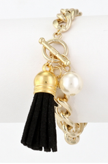 Brush Chain Bracelet - Black