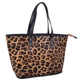 leopard tote bag