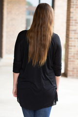 3/4 length black top