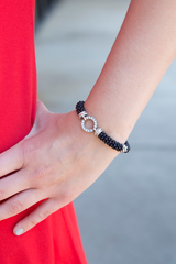 black seed bead bracelet