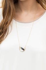 black quartz necklace