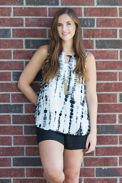 Black Tie Dye Tank