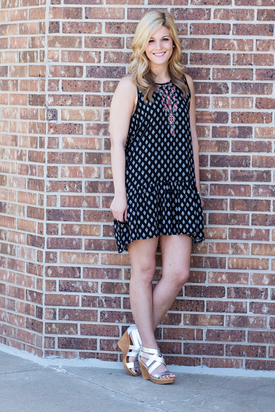 Ruffle Peasant Dress