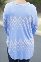 chevron long tunic for leggings