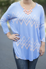 chevron dolman sleeve tunic