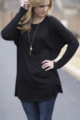 black piko dolman tunic