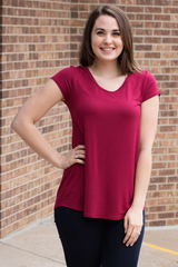 Simple Tee - Crimson