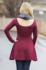 Tunic dress with leggings