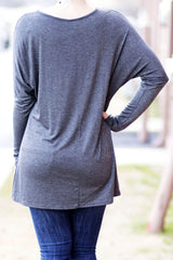 charcoal dolman tunic for leggings