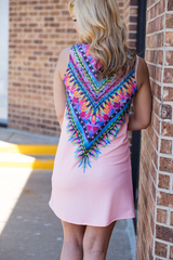 brush stroke feather dress