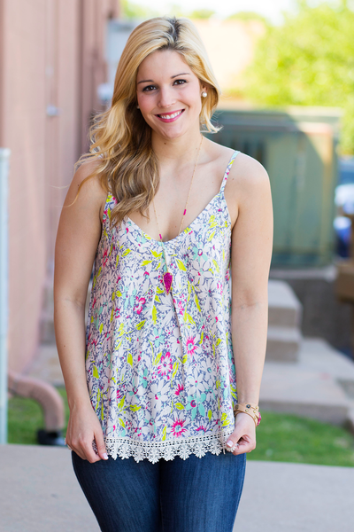 Flirty Floral Tank