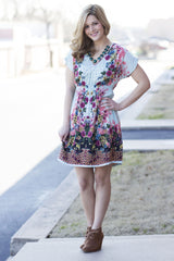 floral dress outfit for spring