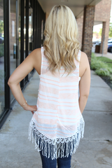 fringe crochet tank