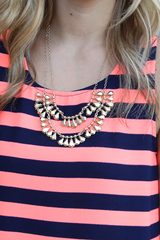gold layered necklace