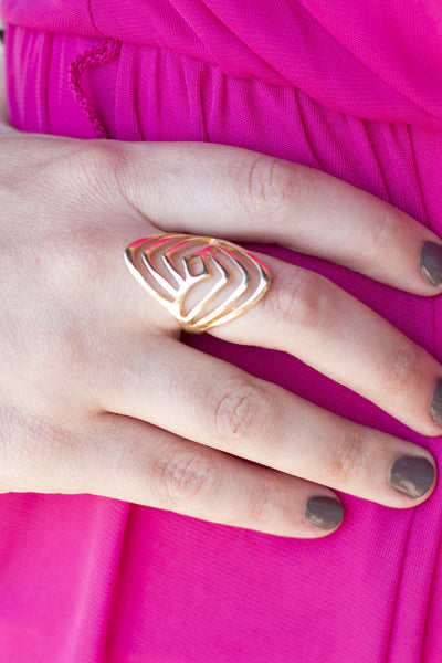 Gold Maze Ring