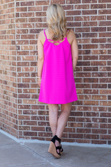 hot pink spring dress
