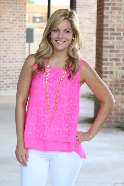 Blossom Tank - Hot Pink