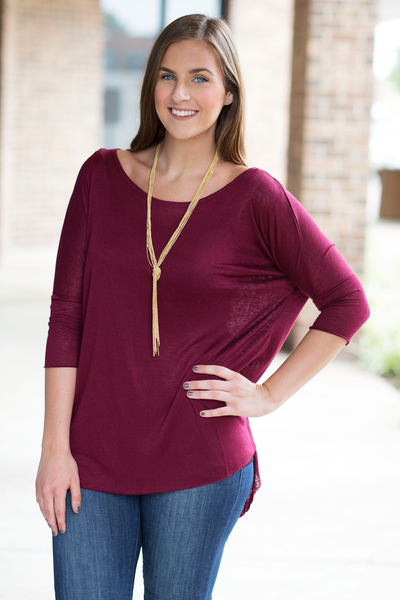 Angie Top - Crimson