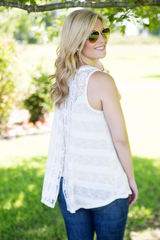 crochet open back top