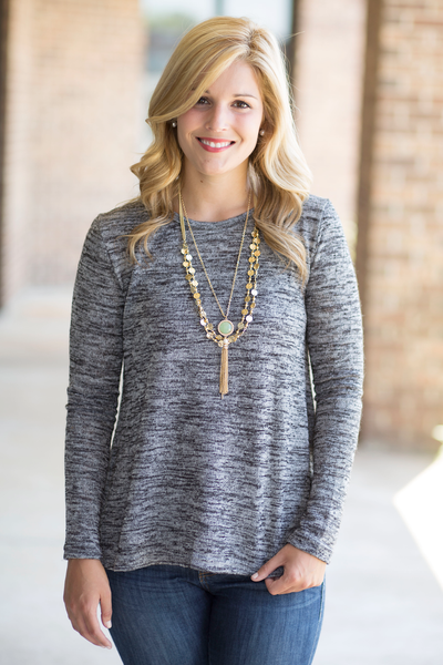Lace Back Sweater