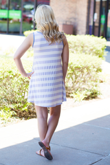 striped dress for summer days