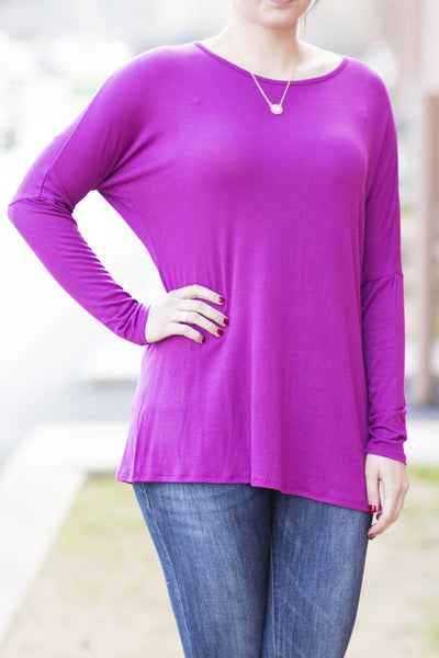 Dolman Tunic - Magenta