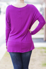 magenta tunic that fits like piko tunic