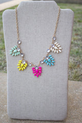 Flower Petal Necklace - Multi