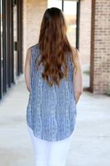 striped blouse tank