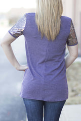 Sparkle Top - Plum