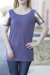 Sparkle Top - Plum