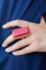 cute statement ring for gameday