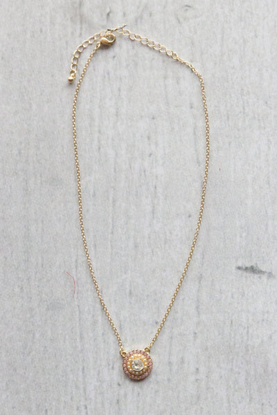Blush Pendant Necklace
