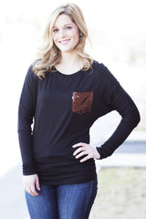 sparkle pocket top