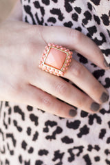 Peach Square Ring