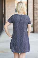 black and white striped t shirt dress