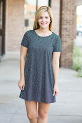 striped t shirt dress