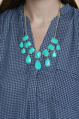 turquoise statement necklace