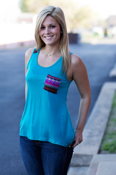 Stitched Pocket Tank