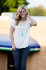 lace shift top