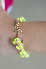 Anchor Bracelet - Neon Yellow